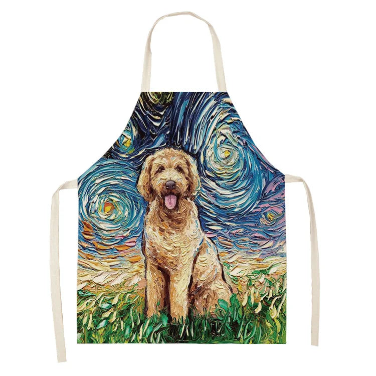 Hochwertige Baumwoll-Leinen Schürze für Reinigung und Haushalt