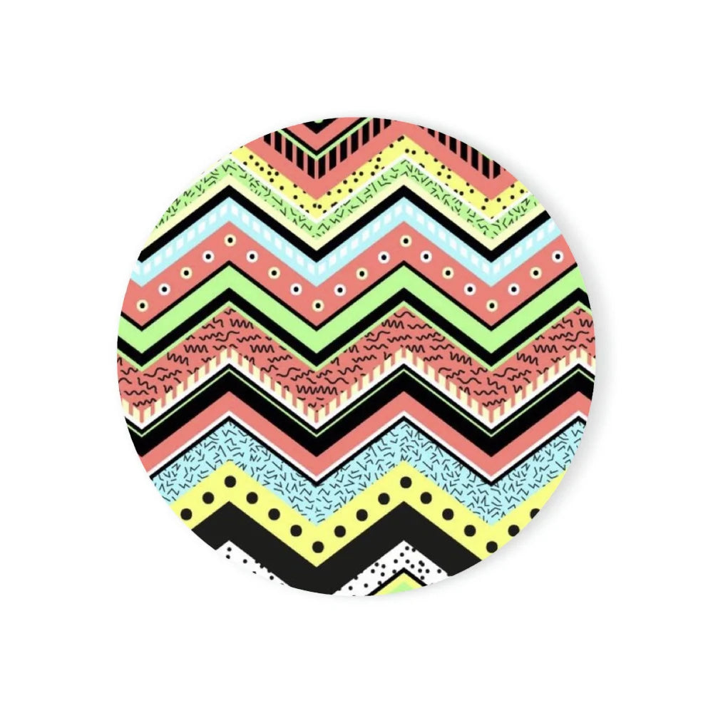 Runde Keramik Untersetzer Böhmischer Stil mit Kork Basis 6er Set