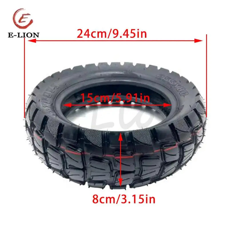 255x80 Aufblasbarer 10-Zoll Reifen mit Butylkautschuk-Material für E-Roller