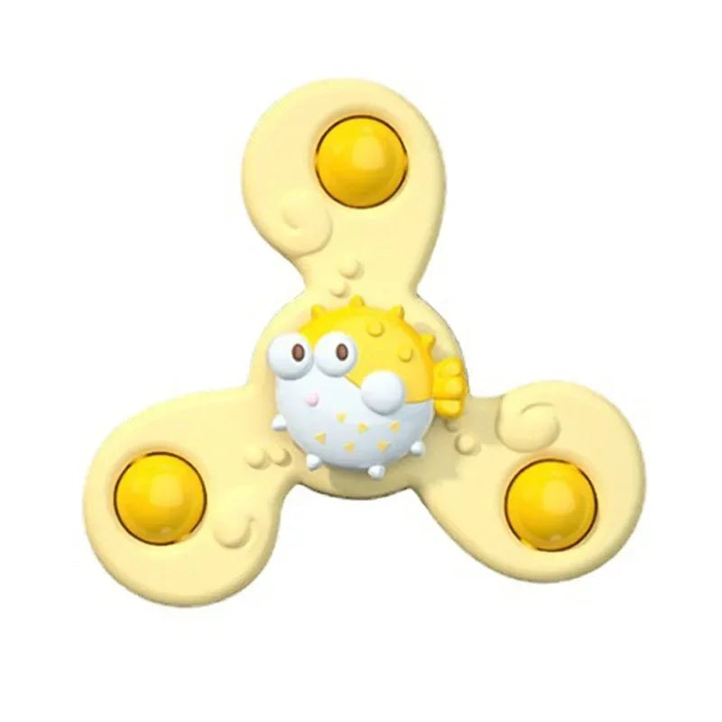 Baby Badspielzeug Saugnapf Spinner Pädagogisch Fidget Rassel 0-6 Jahre