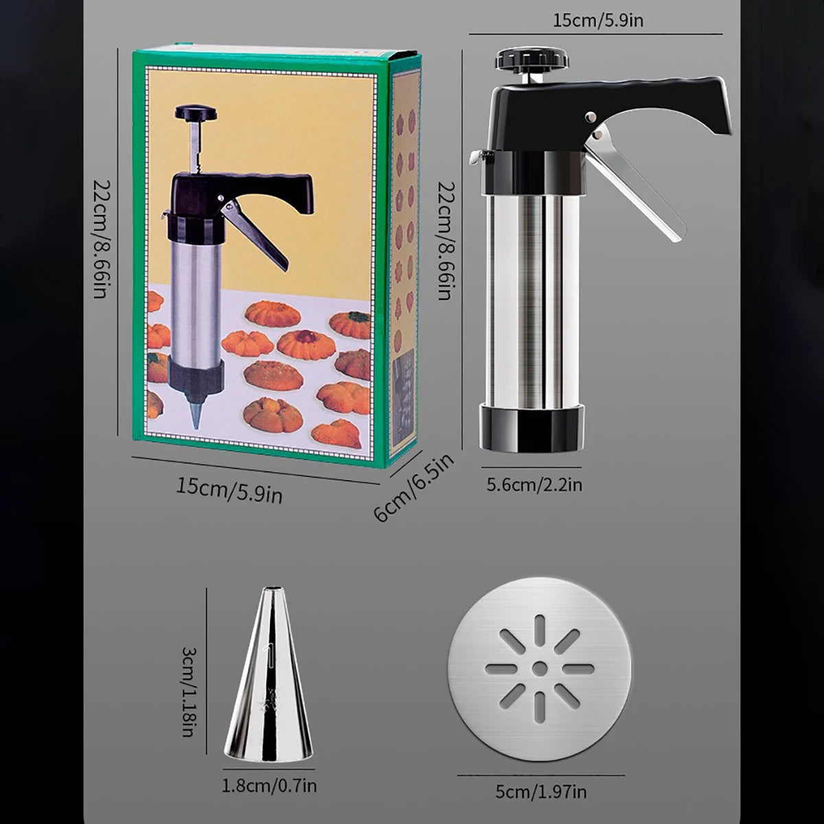 Formenset aus Edelstahl für kreative Keksherstellung