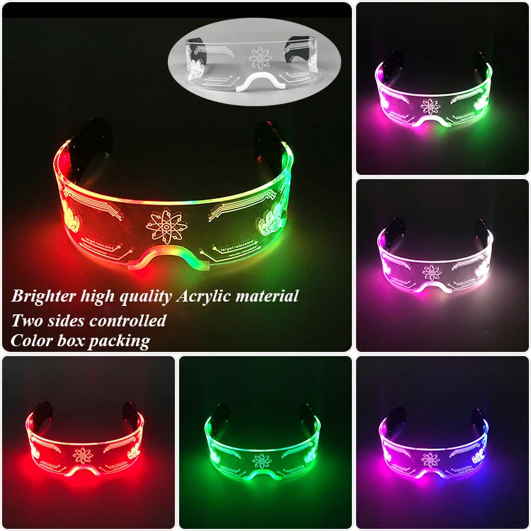 Leuchtende LED Partybrille mit Farbwechsel für unvergessliche Feste