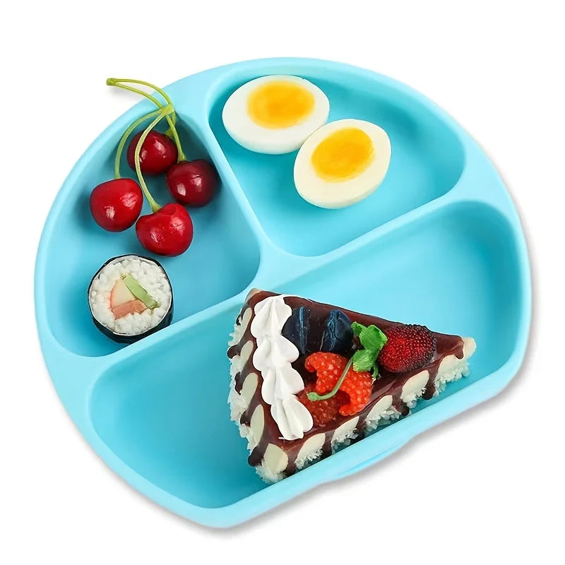 Baby Saugplatte aus Silikon mit Saugnapf spülmaschinen- und mikrowellengeeignet