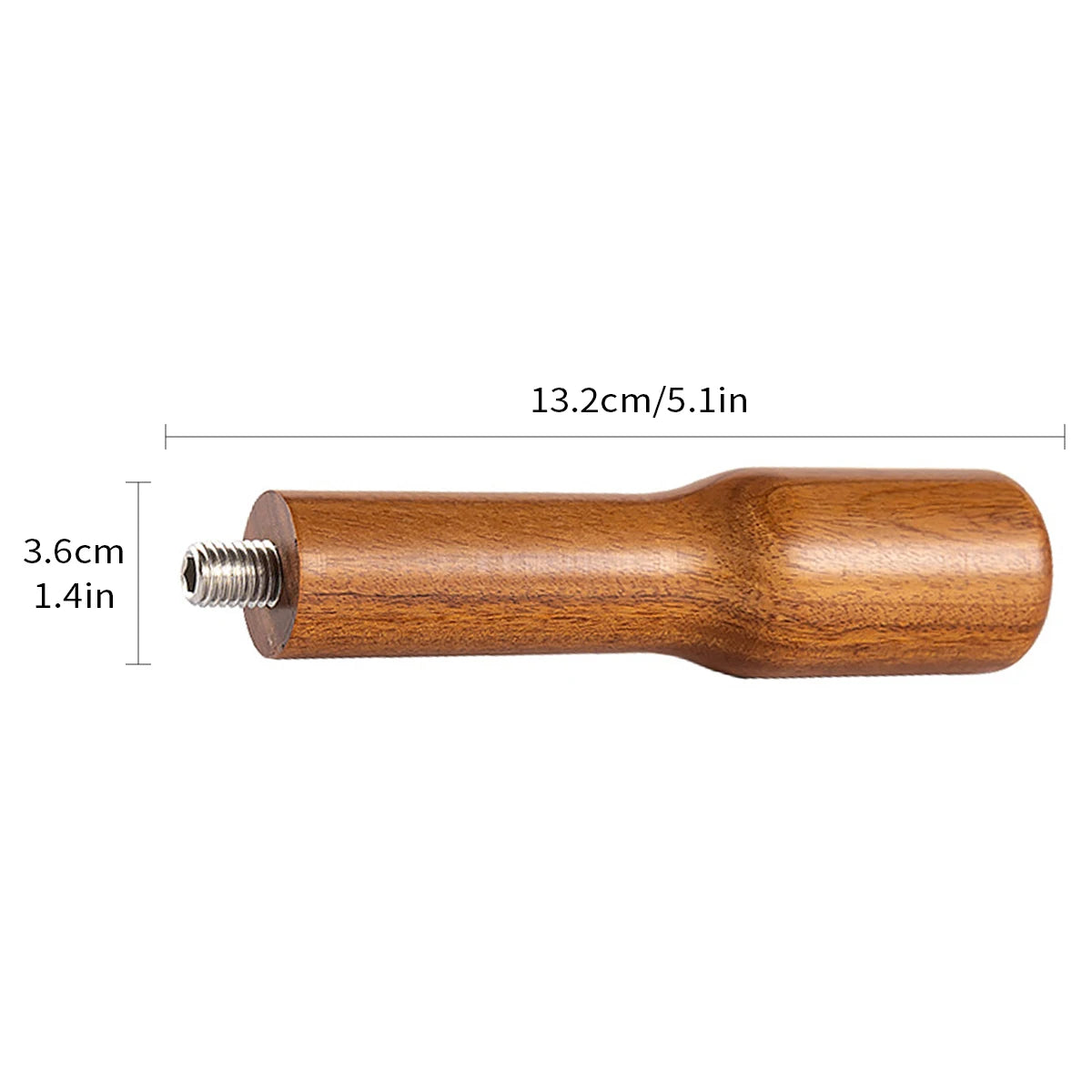 Ergonomischer Holz Siebträgergriff M10 für Espresso Kaffeemaschinen