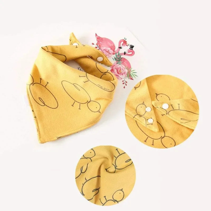 Saugstarke Baby-Lätzchen 5er Set, verstellbar, unisex für 1-3 Jahre