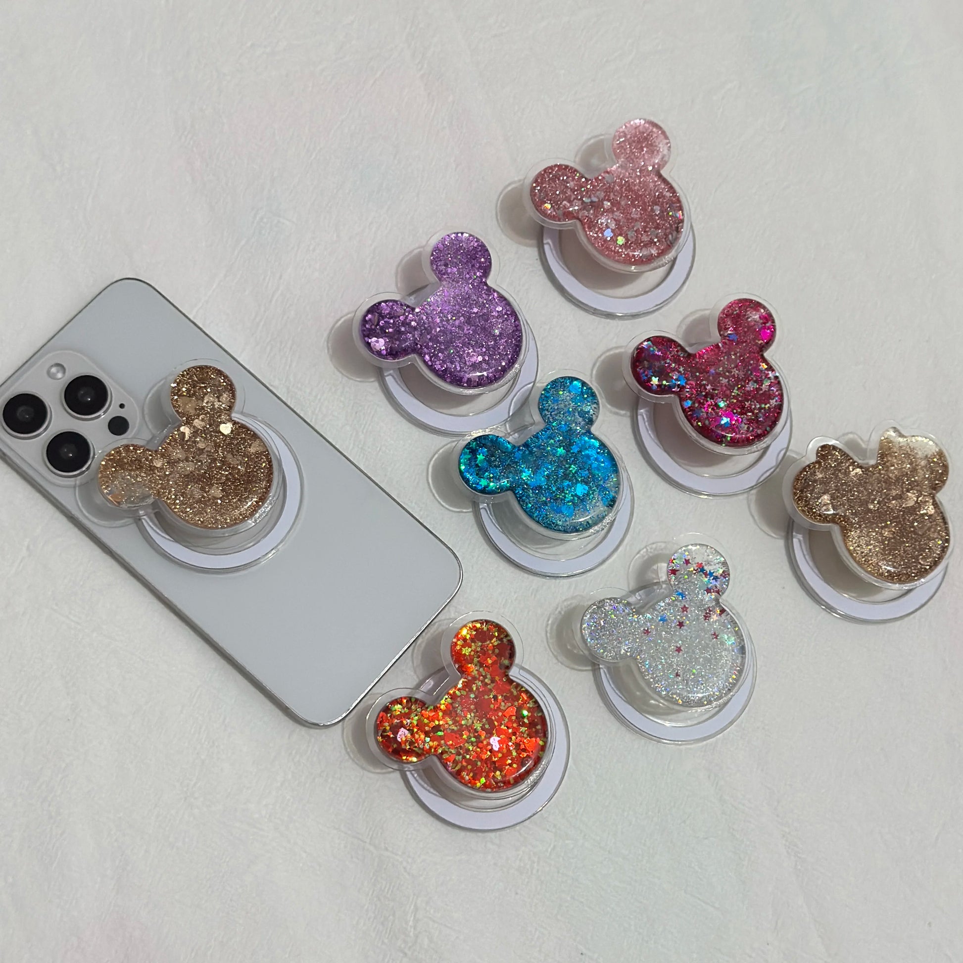 Süßer weicher Blingbling Maus Handyhalter erweiterbar für iPhone Samsung Hüllen-Yabubest - Home & More