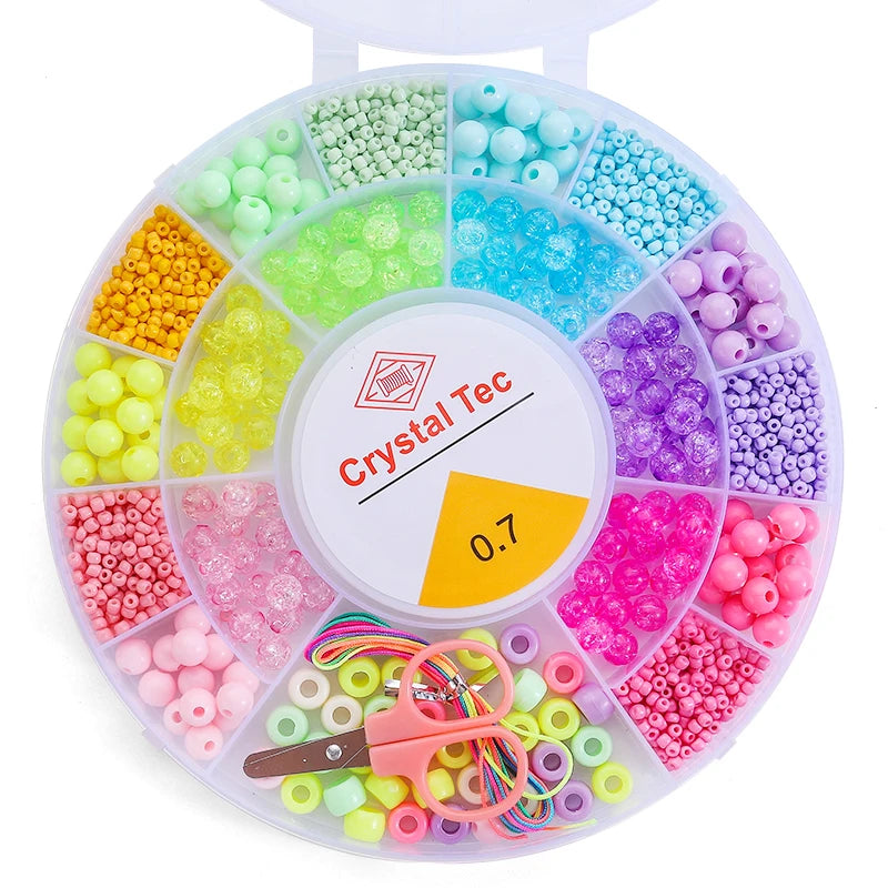 DIY Tonperlen Armband Set mit Buchstaben Alphabet Charms Schmuck basteln