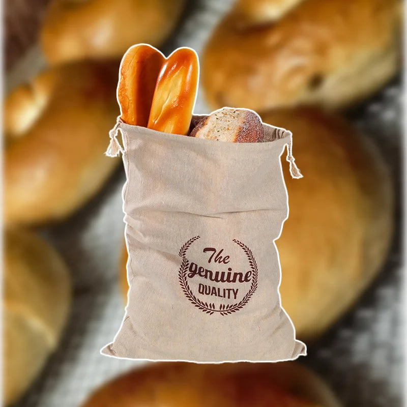 Leinen Brotbeutel Set zur Brot Aufbewahrung ungebleicht nachhalti
