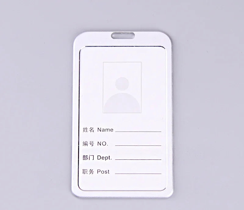 Robuster Aluminium Kartenhalter mit Lanyard für ID Kreditkarten