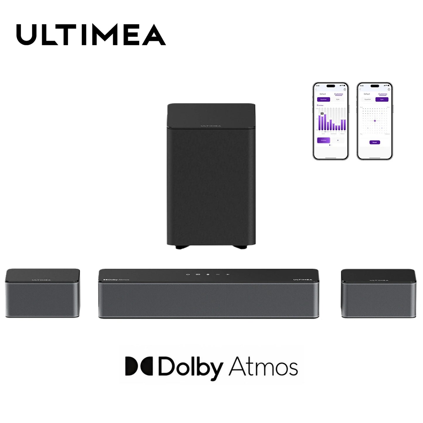 ULTIMEA Poseidon M4T Soundbar 5.1 Kanal Heimkino mit Dolby Atmos