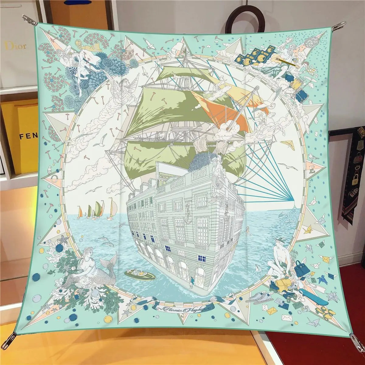 Stylisches bedrucktes Bandana Kopftuch Unisex vielseitig tragbar