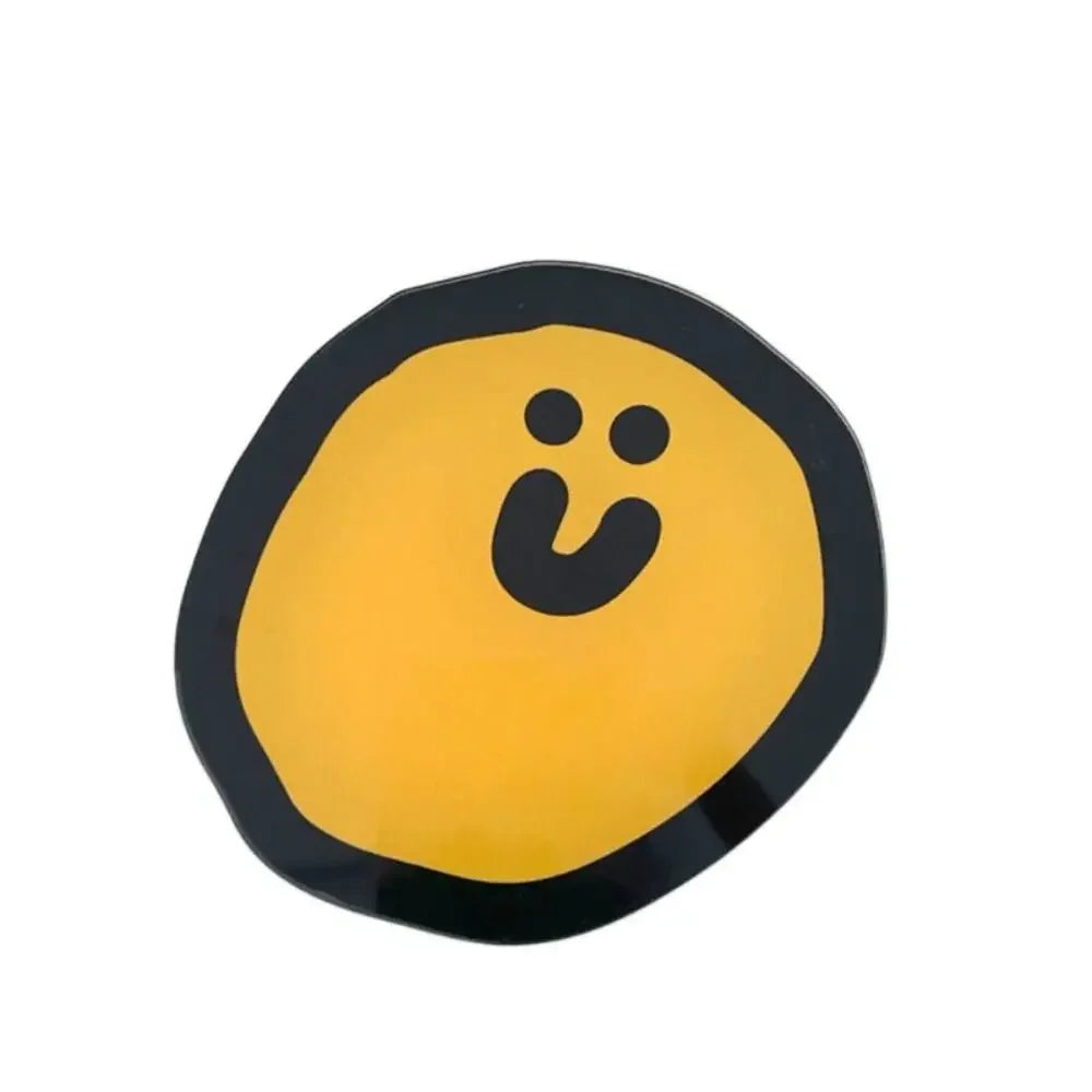 Niedliche Smiley Acryl Untersetzer für Tassen und Gläser mit Hitzeschutz