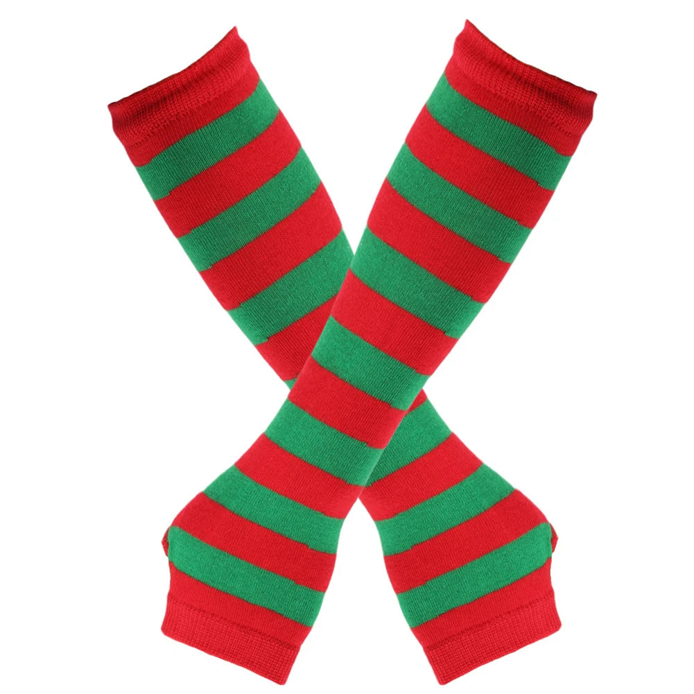 Damen lange Strickhandschuhe fingerlos für Wärme und Flexibilität