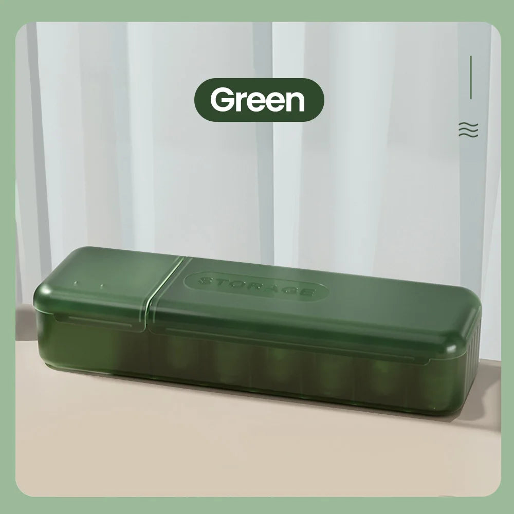 Kabelbox mit 7 Fächern für einfache Kabelorganisation zu Hause und Reise