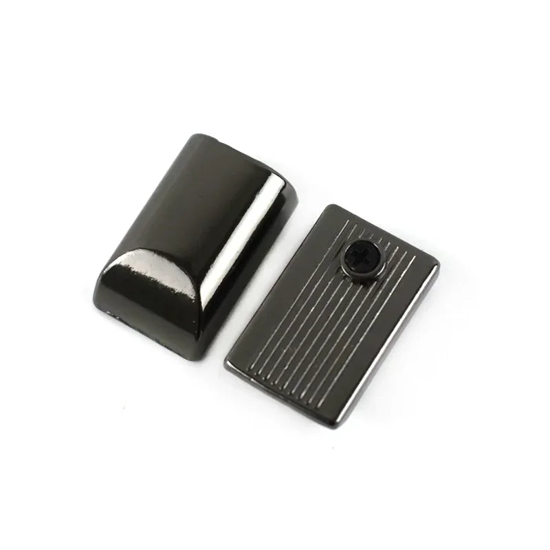 Metall Reißverschlussenden Clip Schnallen Set mit Schrauben für Taschen Gurte DIY 10/20 Stück