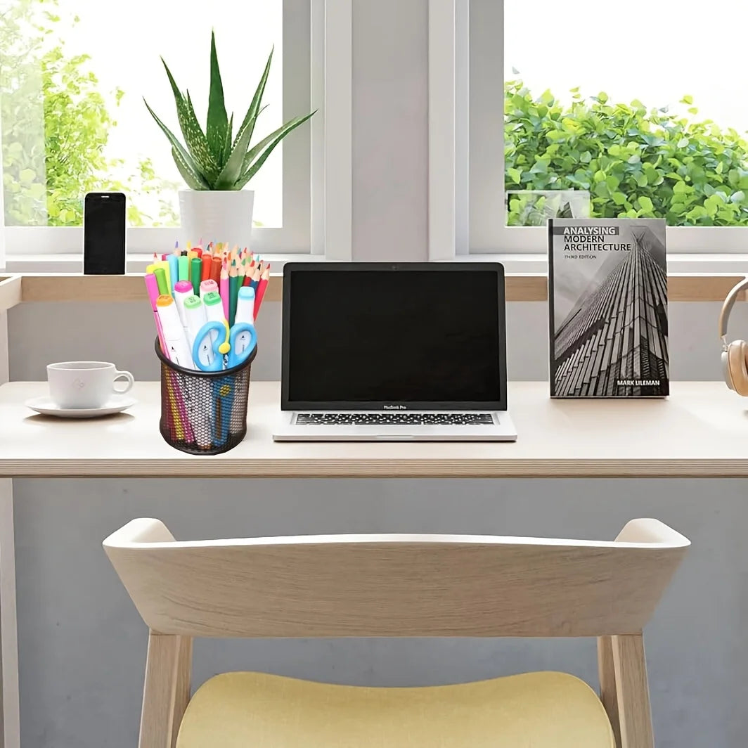 Metall Stifthalter mit Mesh-Design – Multifunktionale Schreibtisch-Aufbewahrung