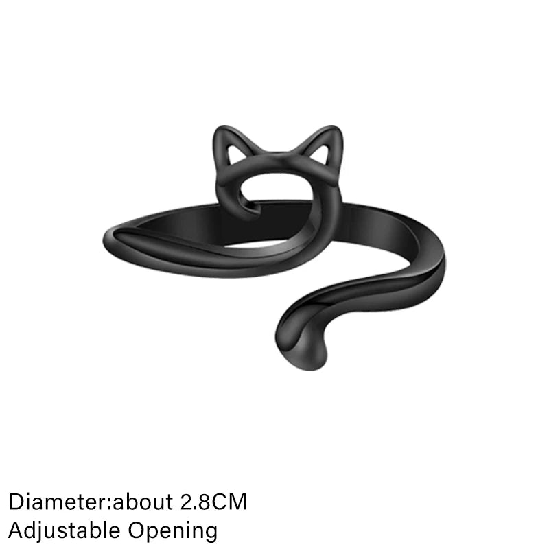 Verstellbarer Häkelspannung Katzenring – Garnführung für Stricker & Anfänger