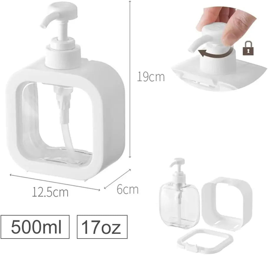 Bad Seifenspender nachfüllbar – 300ml/500ml für Shampoo Lotion Reise