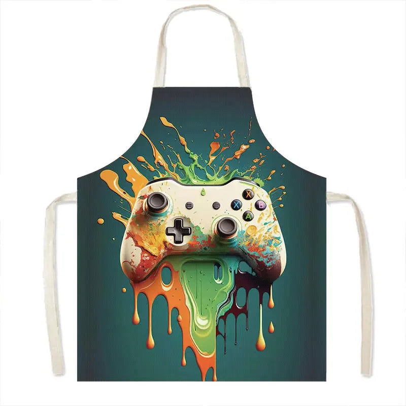 Leinen-Schürze mit Baumwollmix – Strapazierfähig und Pflegeleicht für Haushalt - Küche