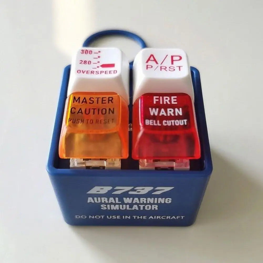 Pilot und Crew Alarm Schlüsselanhänger mit EGPWS Warnsignal und LED Licht-Yabubest - Home & More