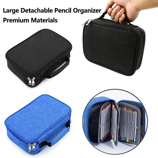 Federmäppchen mit großem Fassungsvermögen und Stifthaltern für Schüler und Künstler