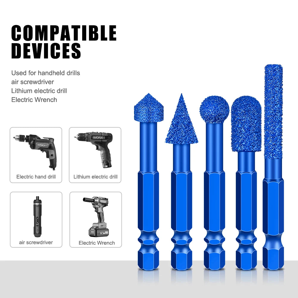 Schleifkopf mit sechseckigem Schaft für Marmorfliesen und Steine