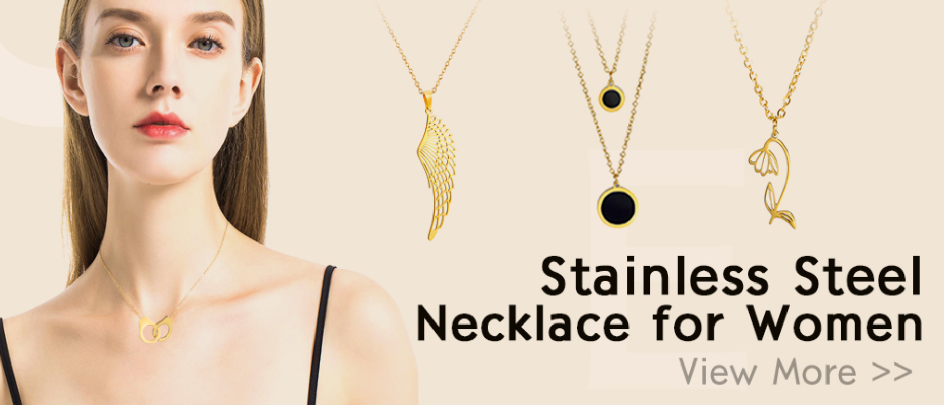 Elegante Edelstahl Schlangenkette für Damen und Herren in Goldfarbenem Design-Yabubest - Home & More