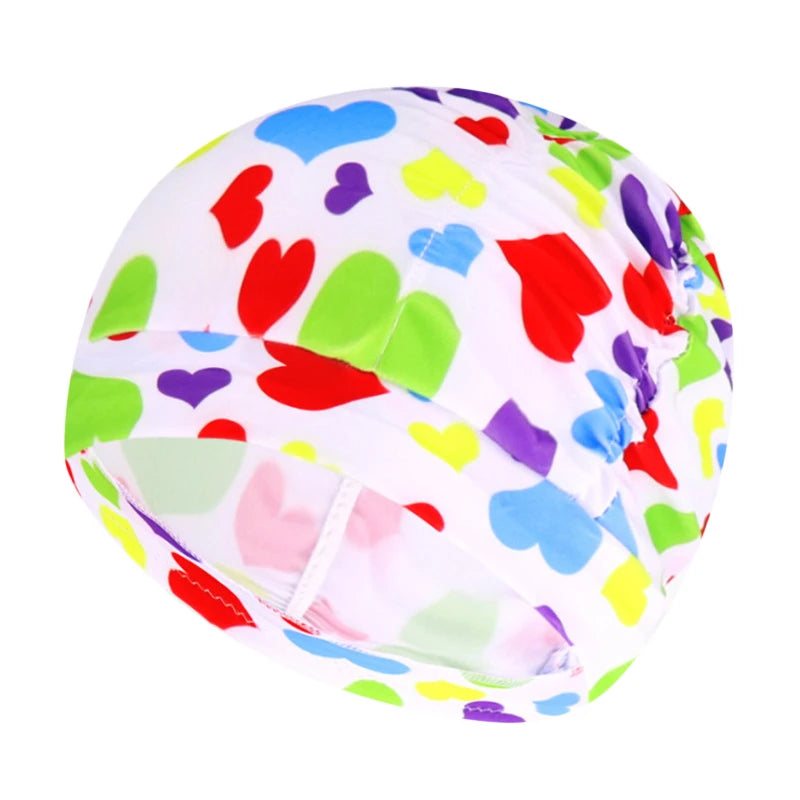 Elastische Bademütze für langes Haar – Unisex Nylon Turban-Stil Schutz