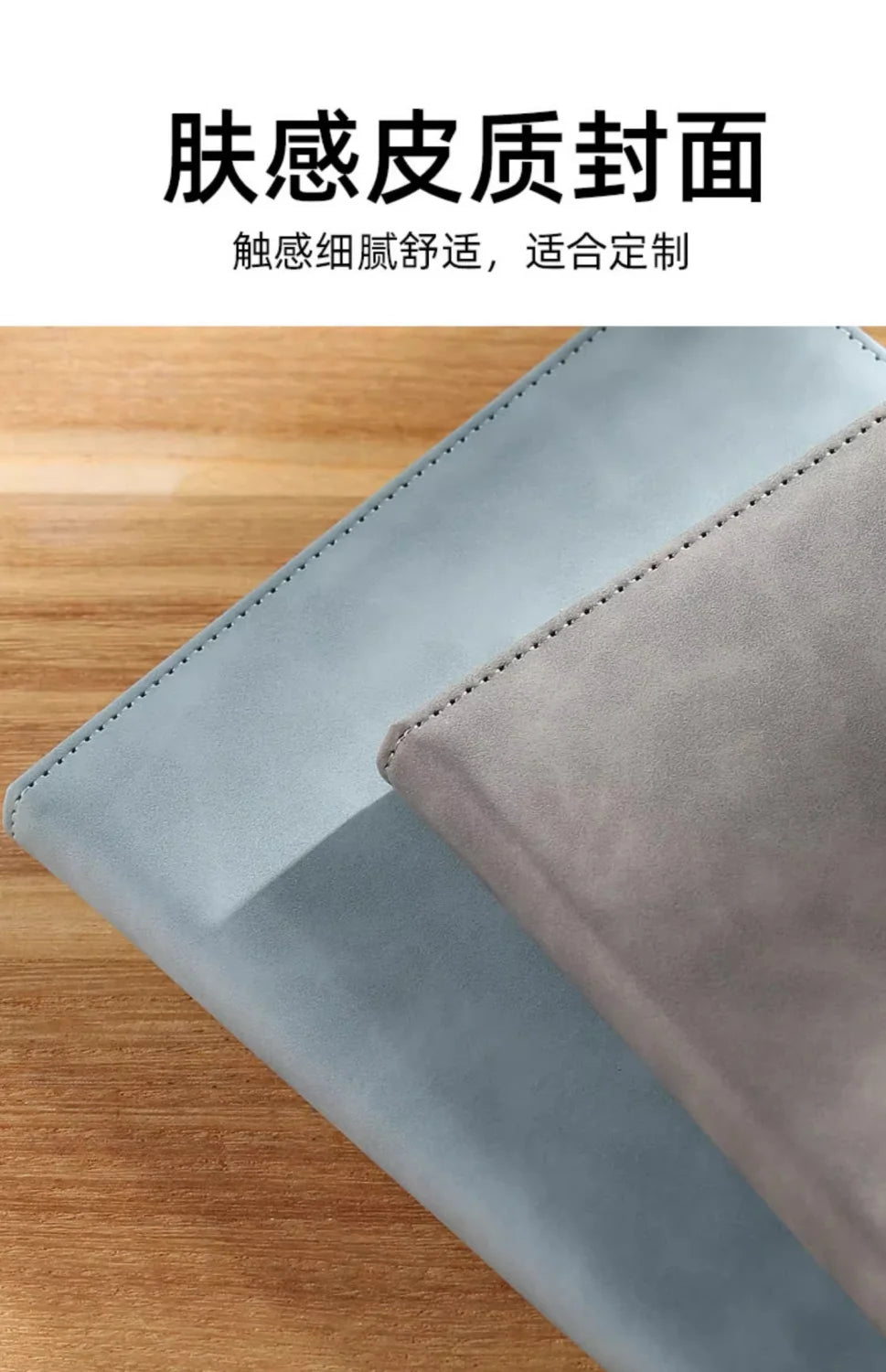 Business-Notizbuch A5 mit Lederbindung – individualisierbar-Yabubest - Home & More