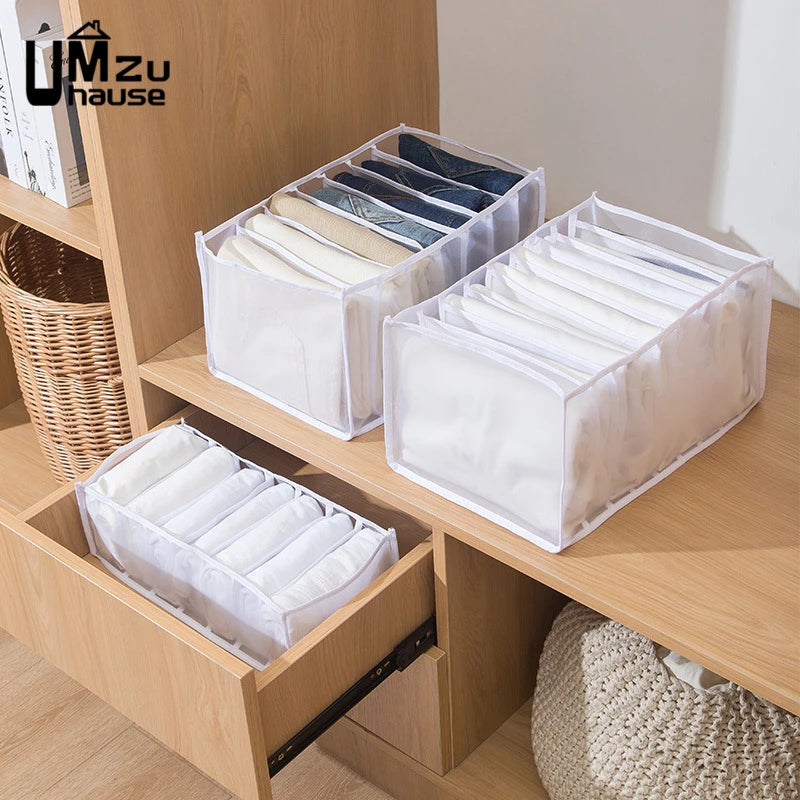 Mesh Schubladen Organizer für Unterwäsche Kleidung mit geteilten Fächern