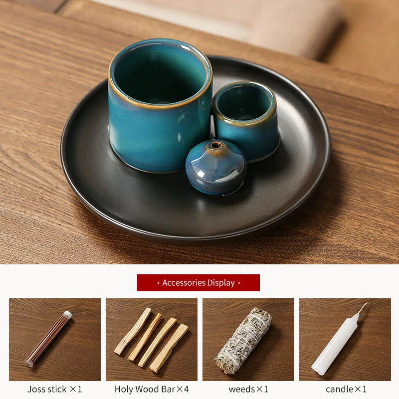 Multifunktionaler Keramik Räuchergefäßhalter 4 in 1