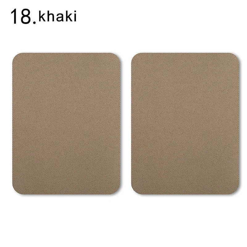 4er Set farbige Bügel-Patches aus Baumwolle zur Kleidungsreparatur 12,5x9,5cm