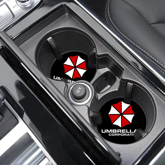 2er Set wasserdichte Auto Untersetzer mit Cartoon Design