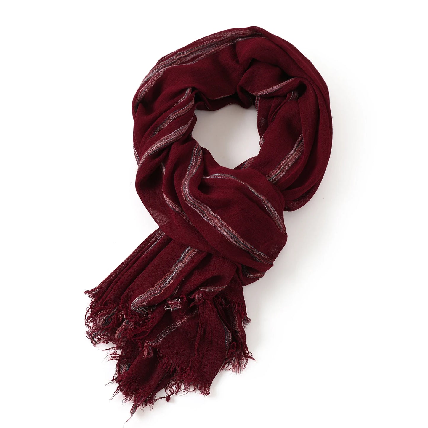 Herren Schal Baumwolle Leinen Patchwork Warm Lang 190x90cm Herbst Winter