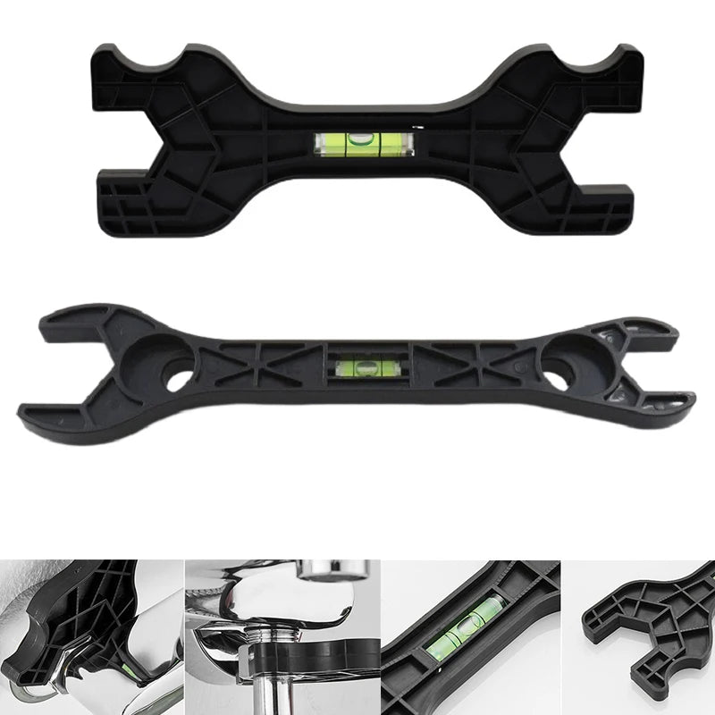 Multifunktionaler Doppelkopf Duschschlüssel Kunststoff Sanitär Werkzeug