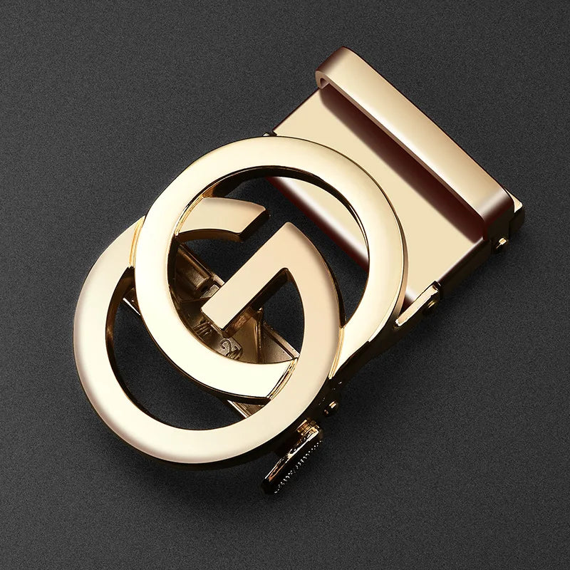 Automatische Gürtelschnalle Herren 3,5 cm in Gold Silber Schwarz – Stil - Komfort
