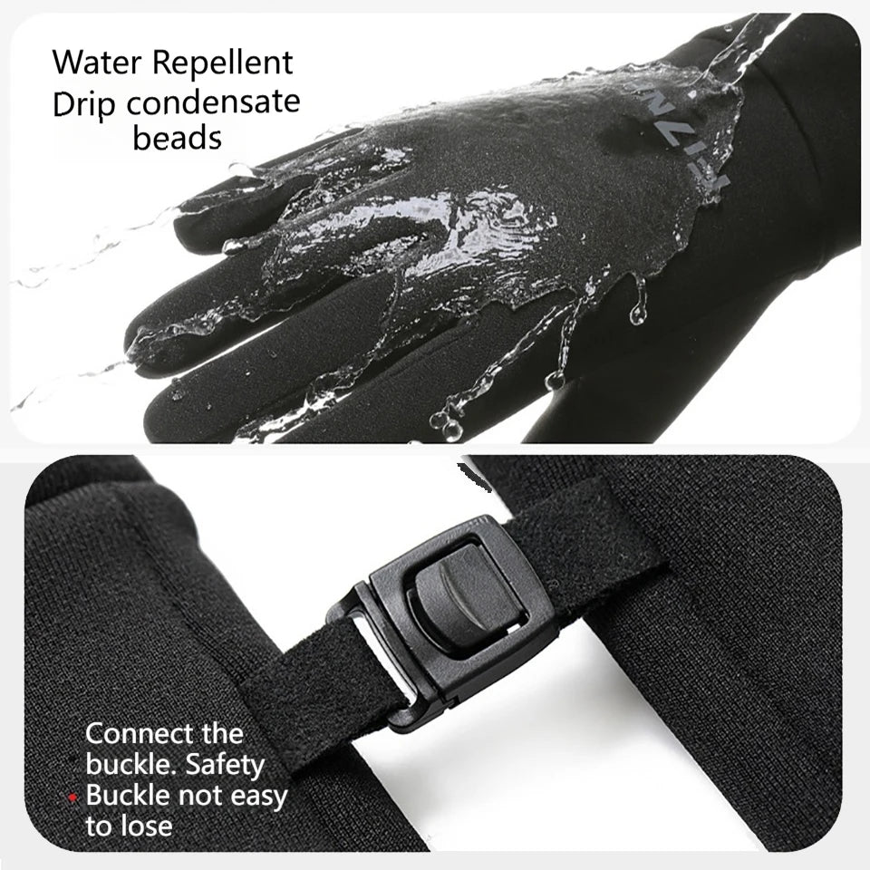 Winter-Fahrradhandschuhe Herren Damen wasserdicht warm Touchscreen M-XL