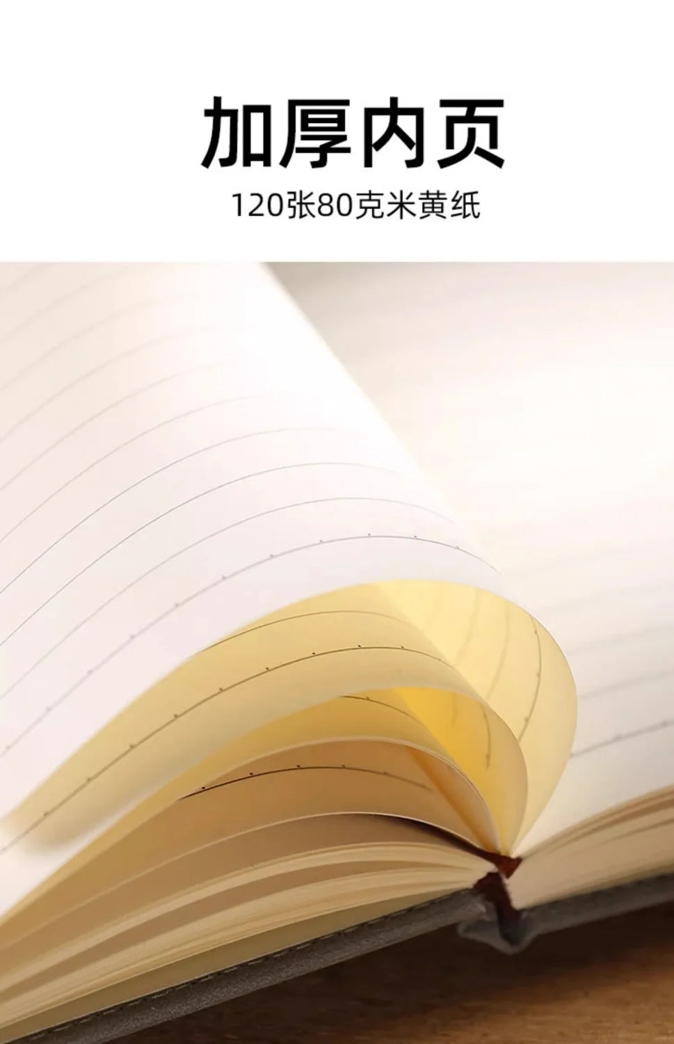 Business-Notizbuch A5 mit Lederbindung – individualisierbar-Yabubest - Home & More