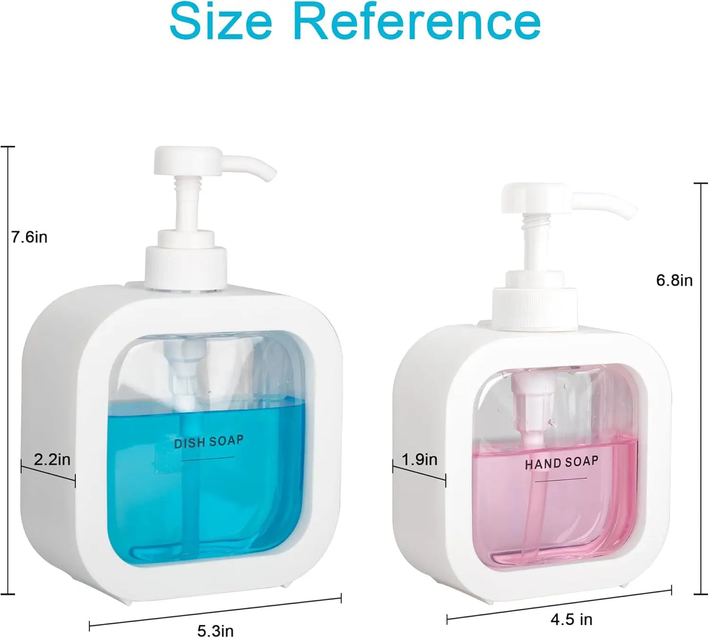 Bad Seifenspender nachfüllbar – 300ml/500ml für Shampoo Lotion Reise