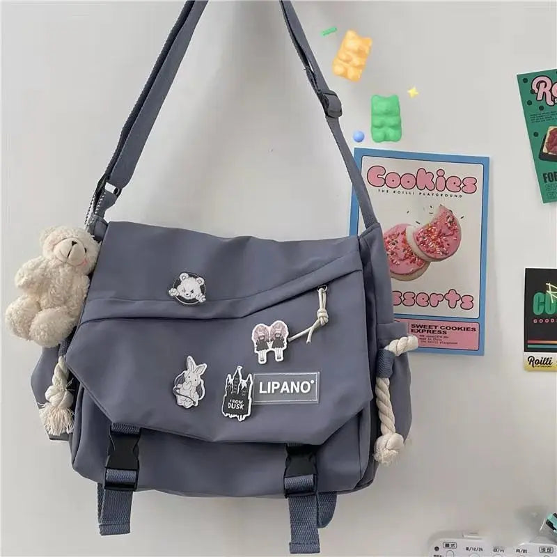 Stylische Leinwand Umhängetasche – Große Kapazität, leichter Komfort - sicherer Verschluss