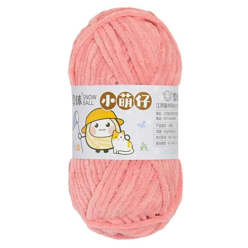 Weiches dickes Chenille Strickgarn 50g für DIY Schal Mütze Pullover