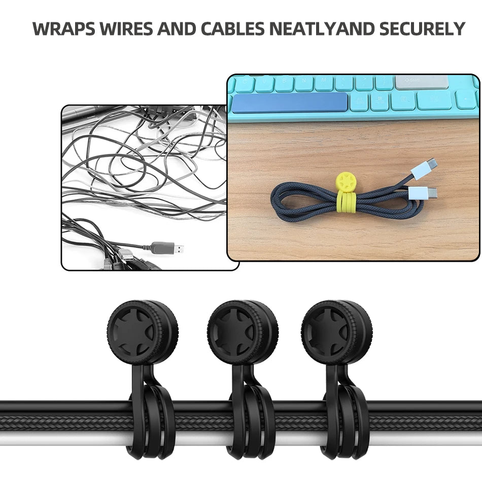 Magnetische Silikon Kabelbinder für vielseitige Ordnung und Halt