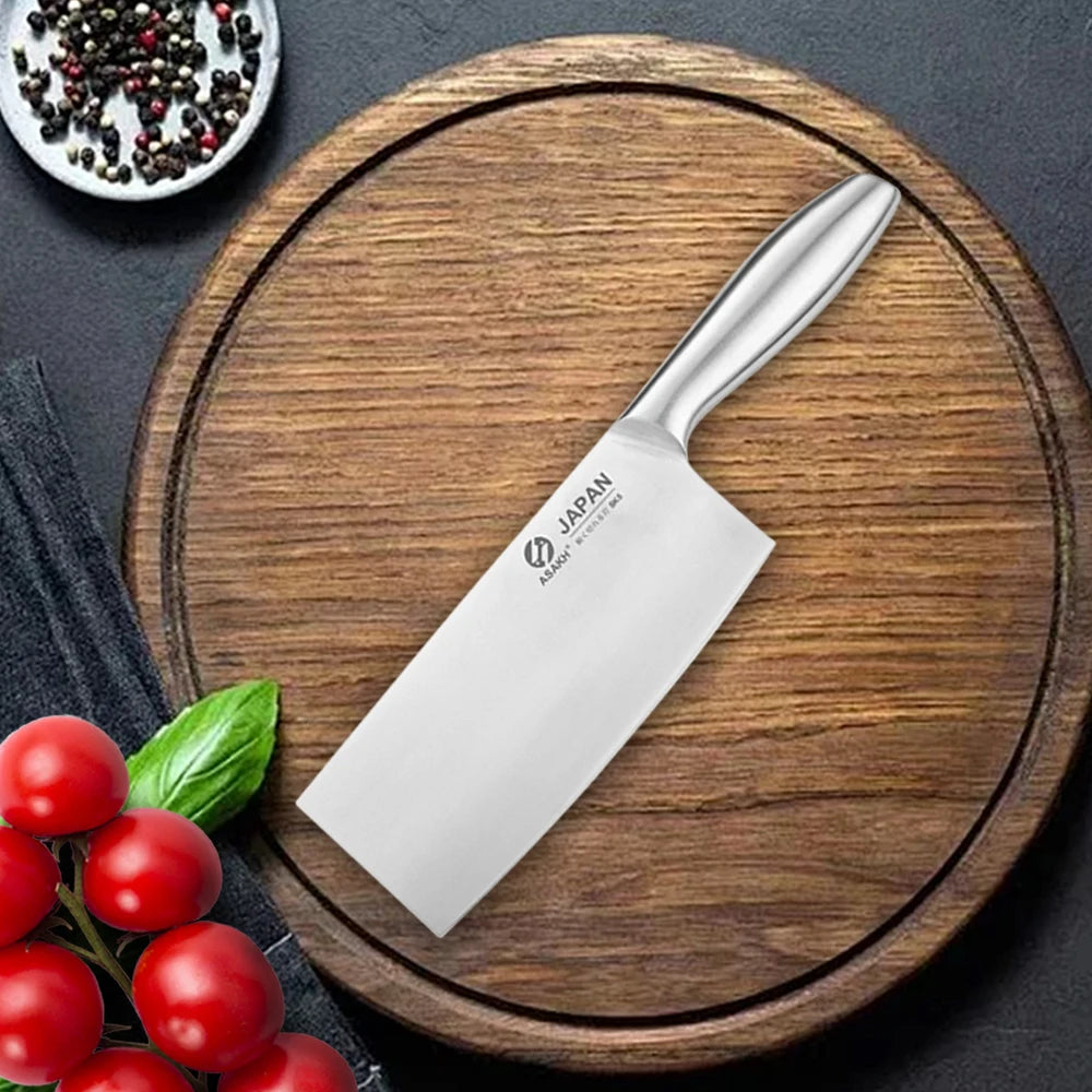 Edelstahl Küchenmesser mit Hohlgriff Kochmesser Fleischbeil Haushaltset