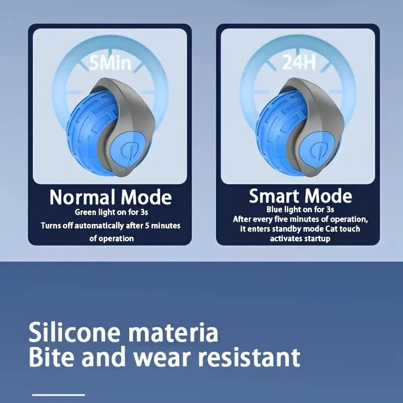 Interaktiver elektrischer Katzenspielzeugball mit USB Wiederaufladung