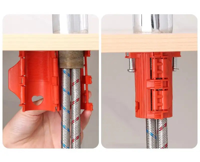 Schnelle Befestigungsmutter für Wasserhähne am Waschbecken und Spüle