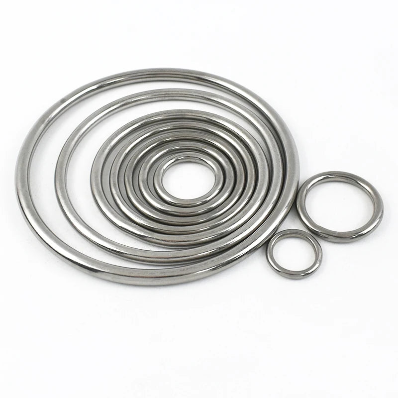 Edelstahl O Ring Schnallen 15-100mm 2 5 Stück Karabiner Gurtband Haken