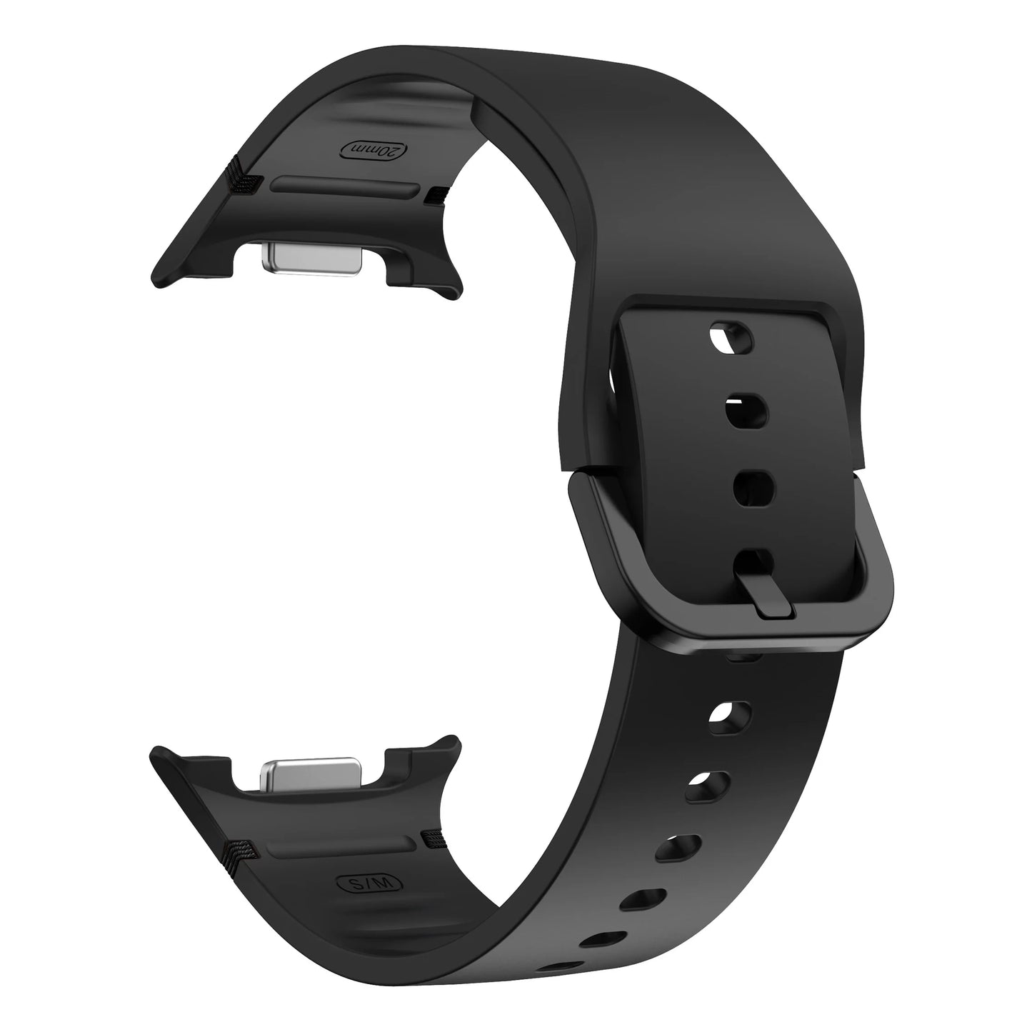 Atmungsaktives Silikon-Armband für Smartwatches 40/44 mm Komfort