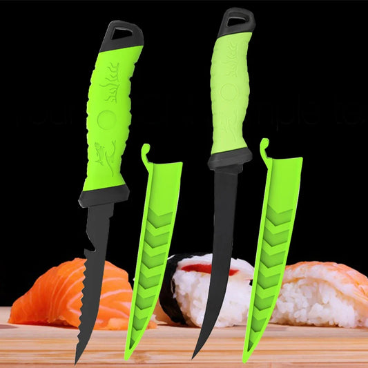 Edelstahl Ausbeinmesser mit Holzgriff für präzises Schneiden von Fisch und Fleisch