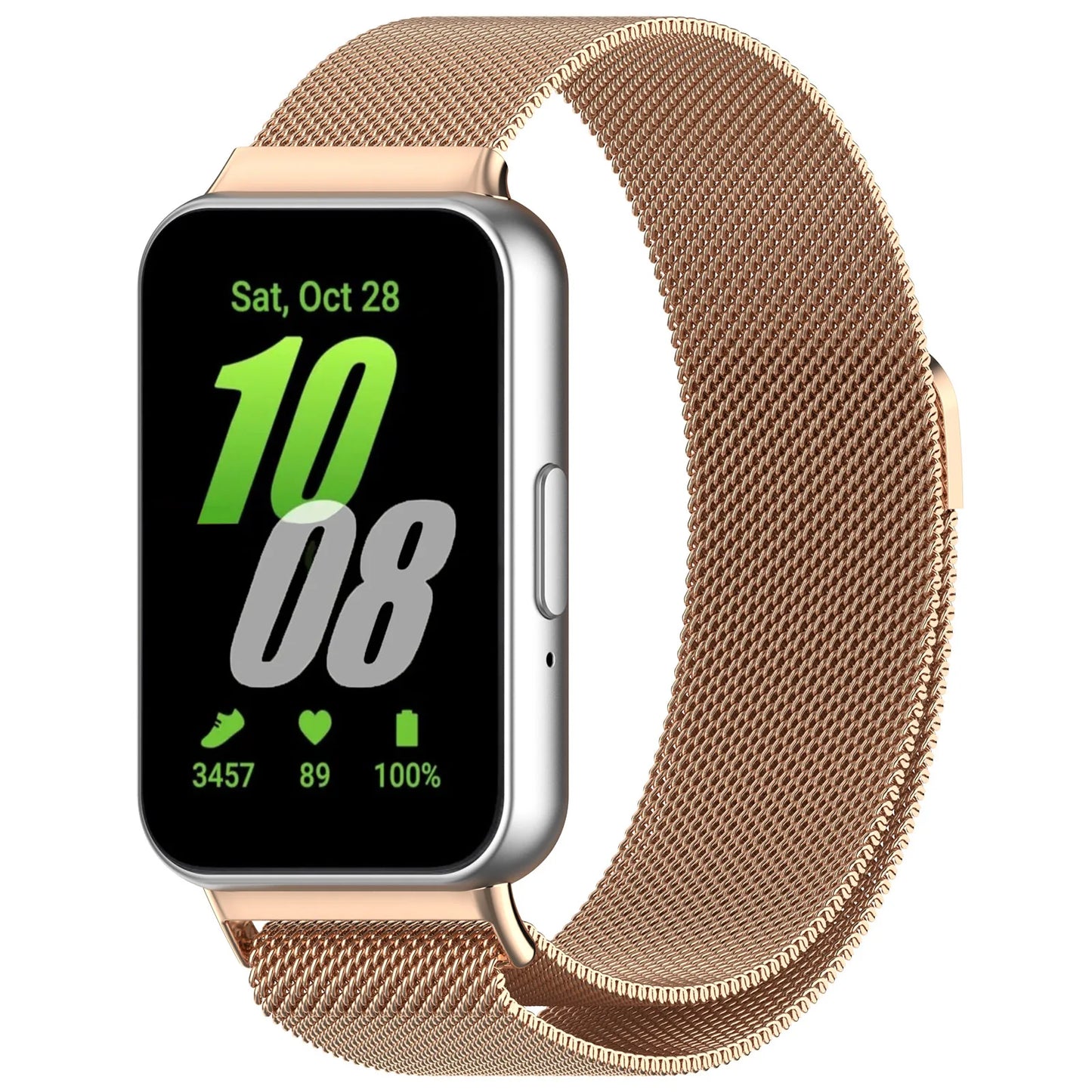 Milanese Loop Edelstahl Armband für Samsung Galaxy Fit 3 Unisex