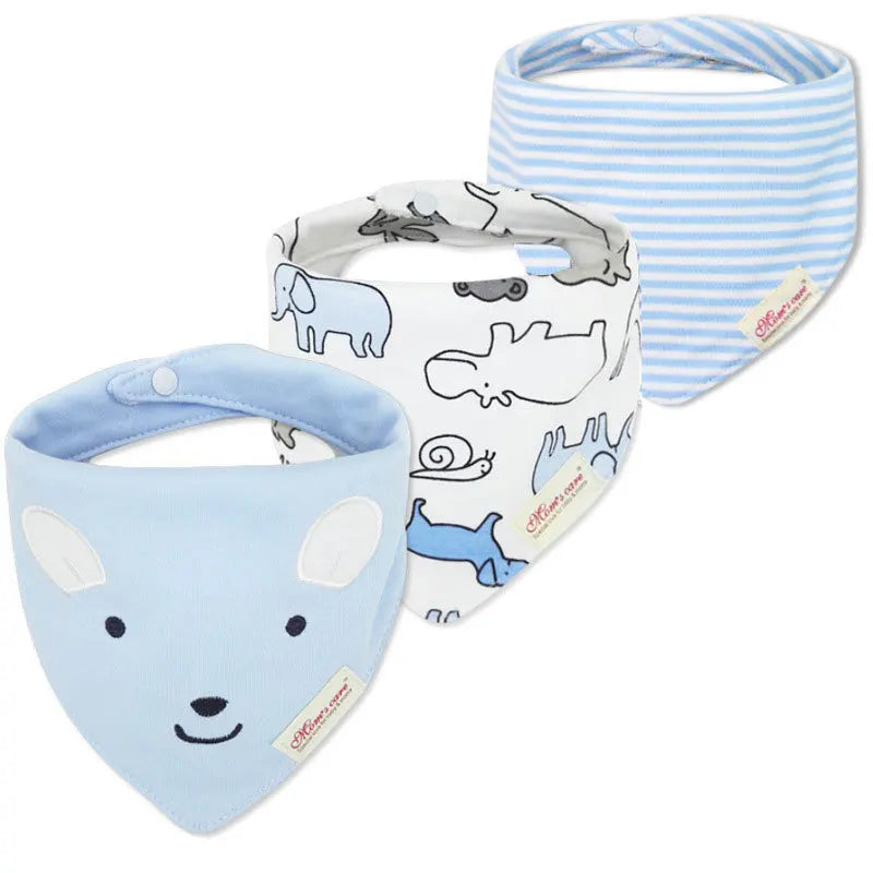 Weiches 3-teiliges Baby-Speicheltuch Set für Jungen - Mädchen – saugfähig, unisex